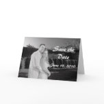 PERSONALIZE PHOTO SAVE THE DATE CARD