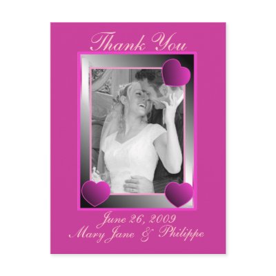 Personalize Photo Thank You Note Postcard by dizzypixels