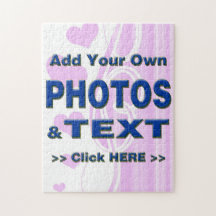 personalize photos text add images customize make jigsaw puzzle