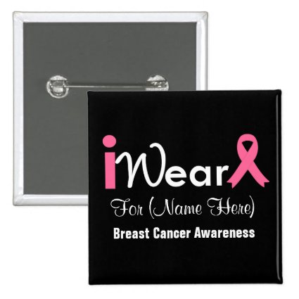 Personalize Pink Ribbon Breast Cancer