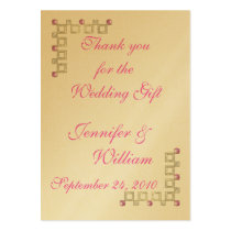 PERSONALIZE PK.100 THANK YOU CARDS BUSINESS CARD