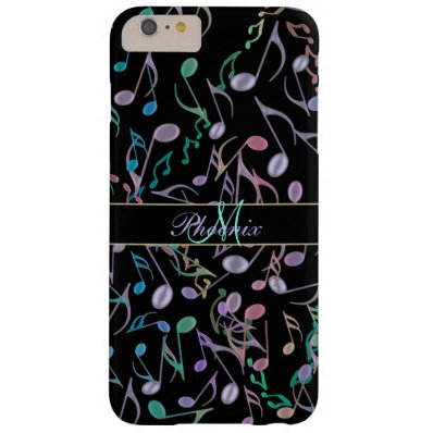 Personalize Rainbow Music Notes iPhone 6 Plus Case