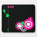 Personalize-Retro Pink and Green Mousepad by indolilly Personalize-Retro Pink and Green Mousepad