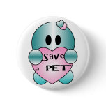 Personalize SACE A PET Cute Character buttons