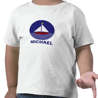Personalize Sailboat T Shirt