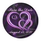 round_magnet - Paper invitations get put away in a drawer, this romantic heart magnet on a fridge will be a constant reminder of your special day and a wonderful keepsake for the recipient.