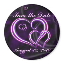 Personalize Save the Date Large 3" magnets