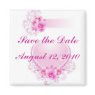 square_magnet - Paper invitations get put away in a drawer, this romantic heart magnet on a fridge will be a constant reminder of your special day and a wonderful keepsake for the recipient.