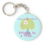 Personalize Sitting in a Tree, <Name>, <Name> keychains