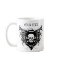Personalize Skull Crest mugs by PrideGiftShop Personalize Skull Crest mugs