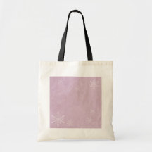 PERSONALIZE Snowflake Paper 3 - Pink Tote Bag