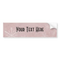 PERSONALIZE Snowflake Paper 3 - Red bumper stickers