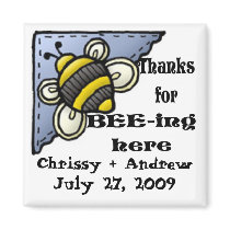 Personalize Thanks Wedding Favor Magnet by dizzypixels Personalize Thanks Wedding Favor Magnet