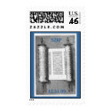 Personalize This Bar Bat Mitzvah Woodcut postage by eMitz_com Personalize This Bar Bat Mitzvah Woodcut postage