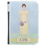 Personalize this Jane Austen Style Regency Girl Kindle Folio Case