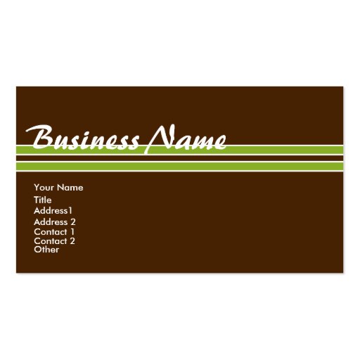 Personalize Tropical Colors Profile/Business Card3 (front side)