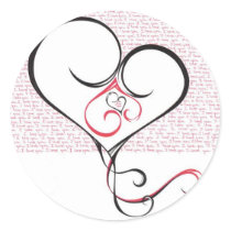 Personalize Valentine's Day stickers
