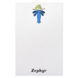 Personalize w/any name Blue Fairy Stationery