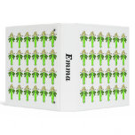 Personalize w/any name Green Fairy 3 Ring Binders