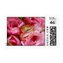 Personalize Wedding Band Roses US  Postage postage