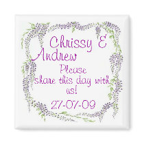 Personalize Wedding Save the Date Magnet