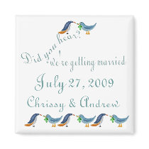 Personalize Wedding Save the Date Magnet