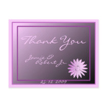 Personalize Wedding Thank You Note postcards