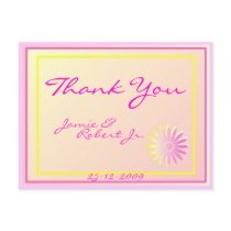 Personalize Wedding Thank You Note Postcard