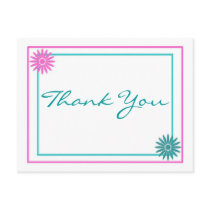 Personalize Wedding Thank You Note Postcard