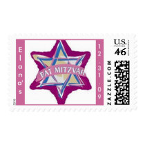 Personalize with your name and bat mitzvah date! postage by eMitz_com Personalize with your name and bat mitzvah date! postage