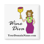 Personalize with your web site url Wine Diva