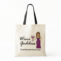 Personalize with your web site url Wine Goddess bags by Victoreeah Personalize with your web site url Wine Goddess bags