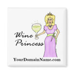 Personalize with your web site url Wine Princess