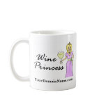 Personalize with your web site url Wine Princess