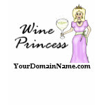Personalize with your web site url Wine Princess