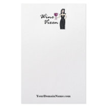 Personalize with your web site url Wine Vixen stationery by Victoreeah Personalize with your web site url Wine Vixen stationery