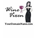 Personalize with your web site url Wine Vixen