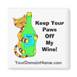 Personalize with your web site url Winey Cat