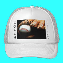 Personalize your Baseball Coach Hat hats