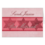 Personalize your own Bat Mitzvah invitation Greeting Cards