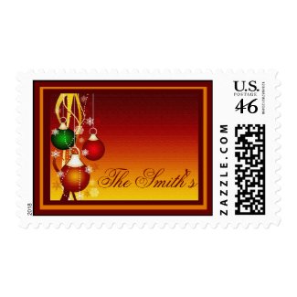 Personalize your own Christmas postage stamp