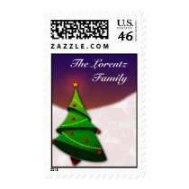 Personalize your own Christmas postage stamp