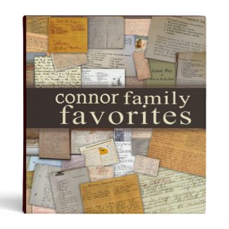 Personalize your own family recipe binder