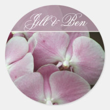 Personalize your own orchid design sticker