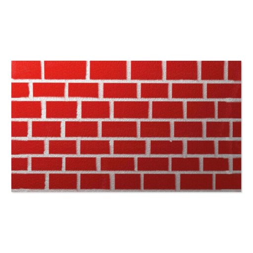 Personalize Your red brick wall Business Card (back side)