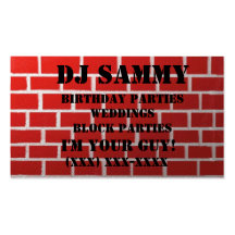 Personalize Your red brick wall Business Card