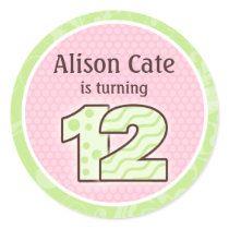 Personalized 12th Birthday Seal