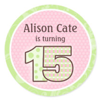 Personalized 15th Birthday Seal