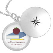 Personalized #1 Teacher Necklace