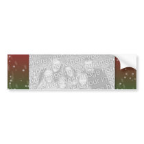 Personalized 2011 Christmas Photo Snow Joy Bumper Stickers